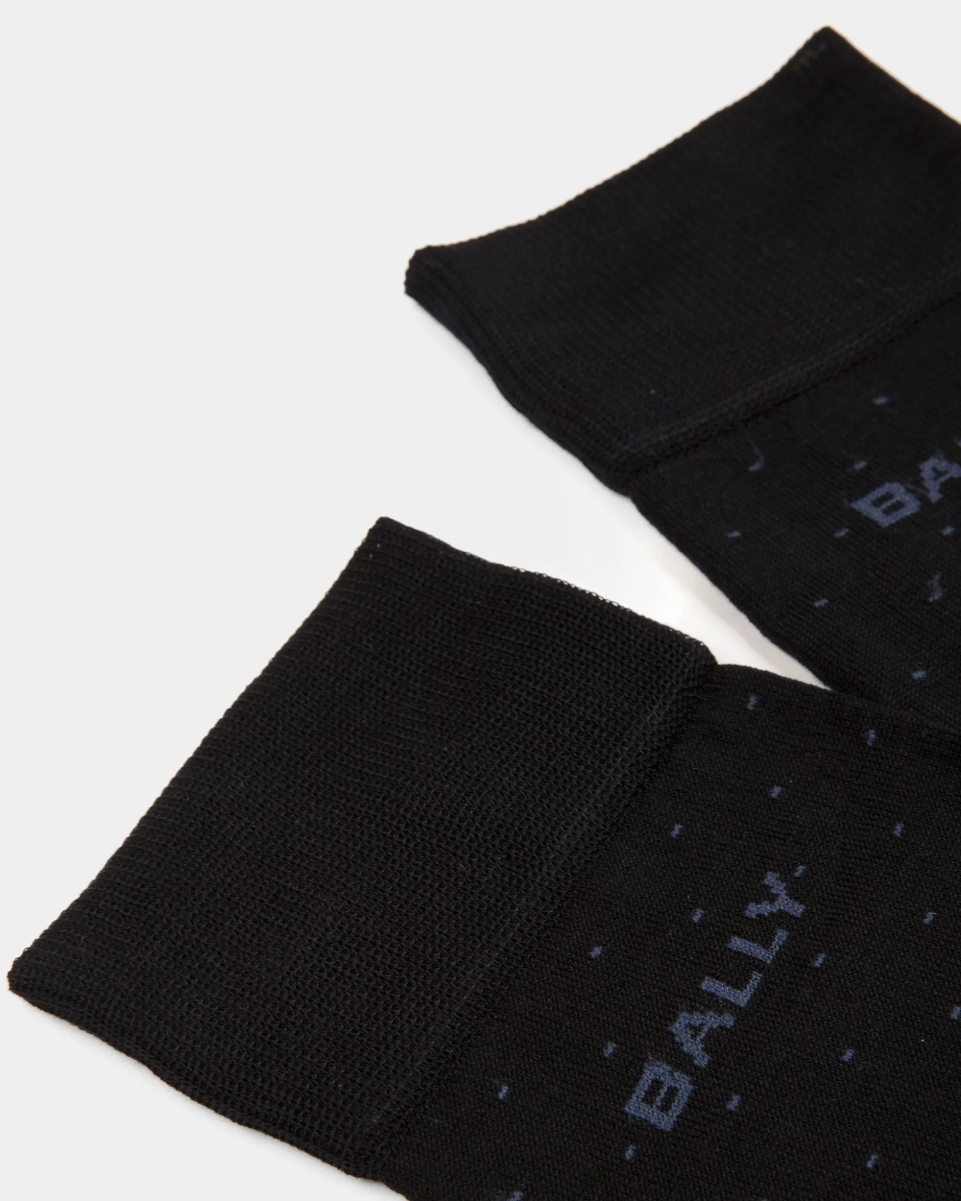 Logo-Socken Aus tintenblauem Baumwollgemisch