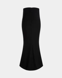 Long Skirt In Black Wool Blend