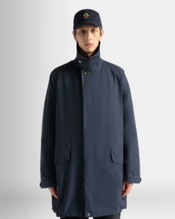 Mantel Aus Nylon In Navy Blue