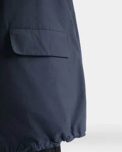 Mantel Aus Nylon In Navy Blue