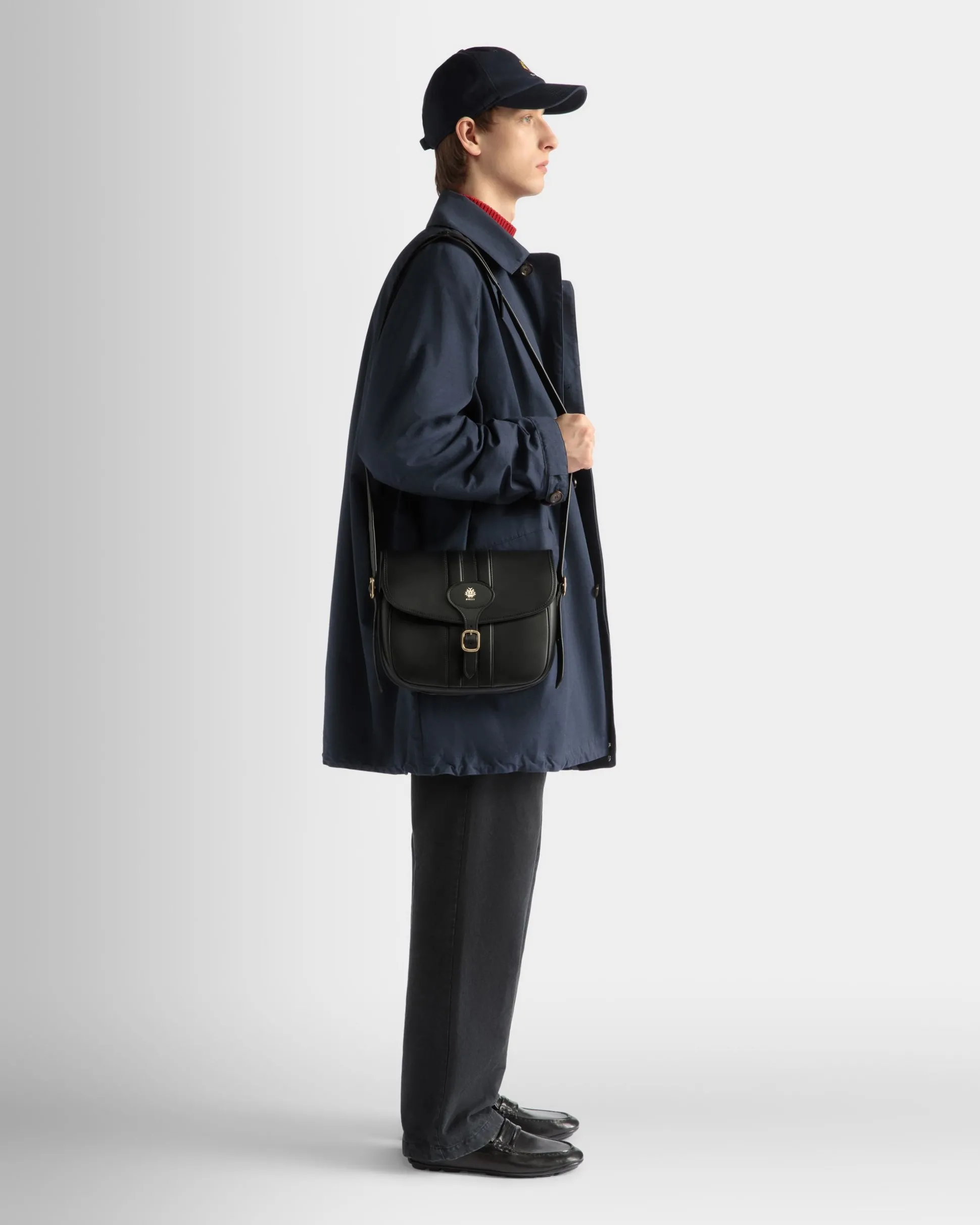 Mantel Aus Nylon In Navy Blue
