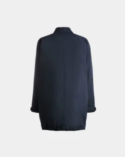Mantel Aus Nylon In Navy Blue