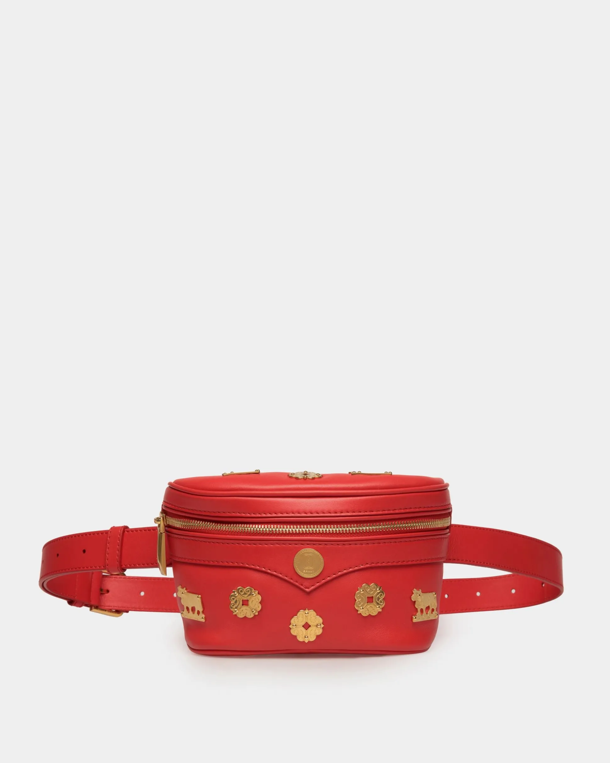Mountain Gürteltasche Aus Rotem Leder
