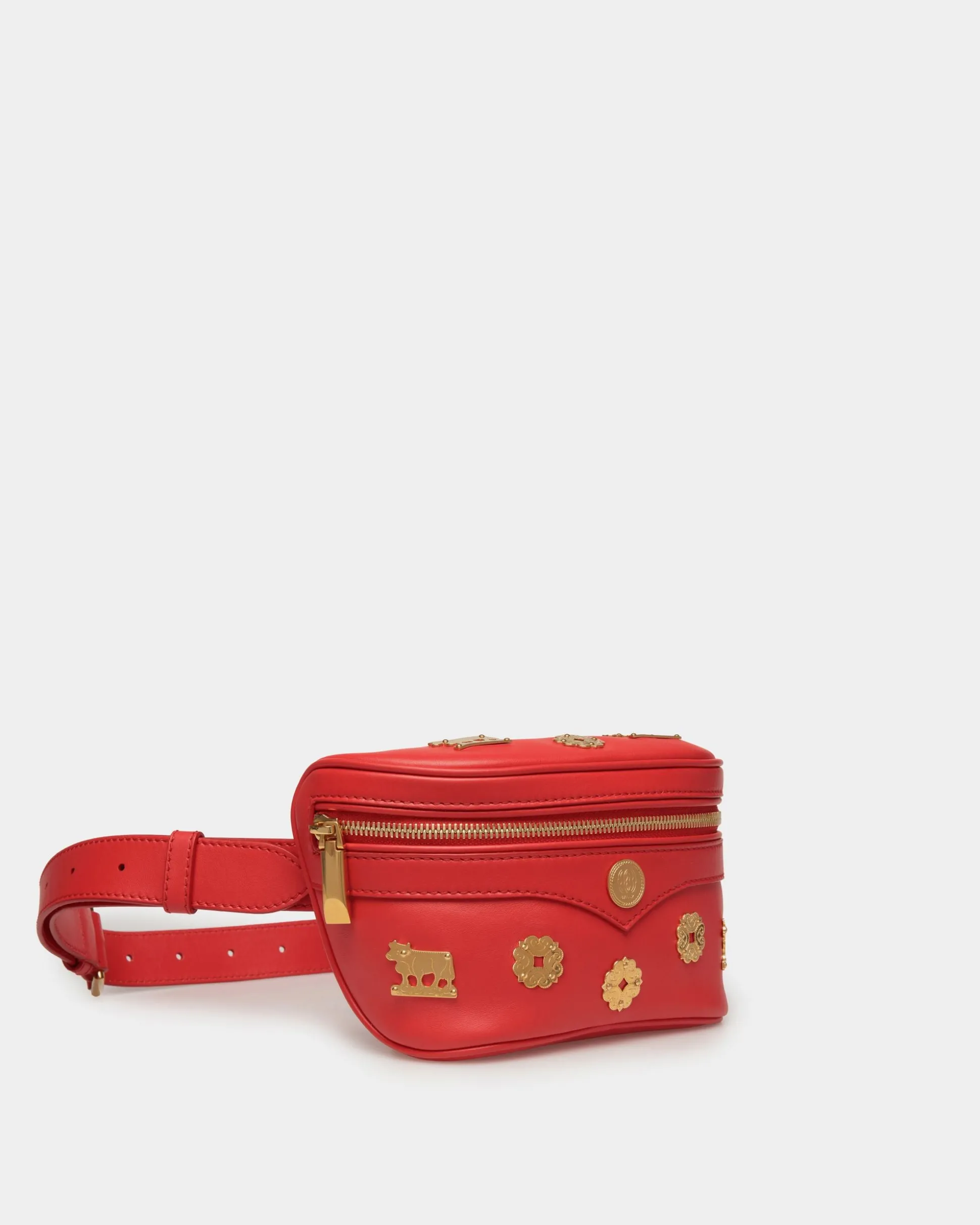 Mountain Gürteltasche Aus Rotem Leder