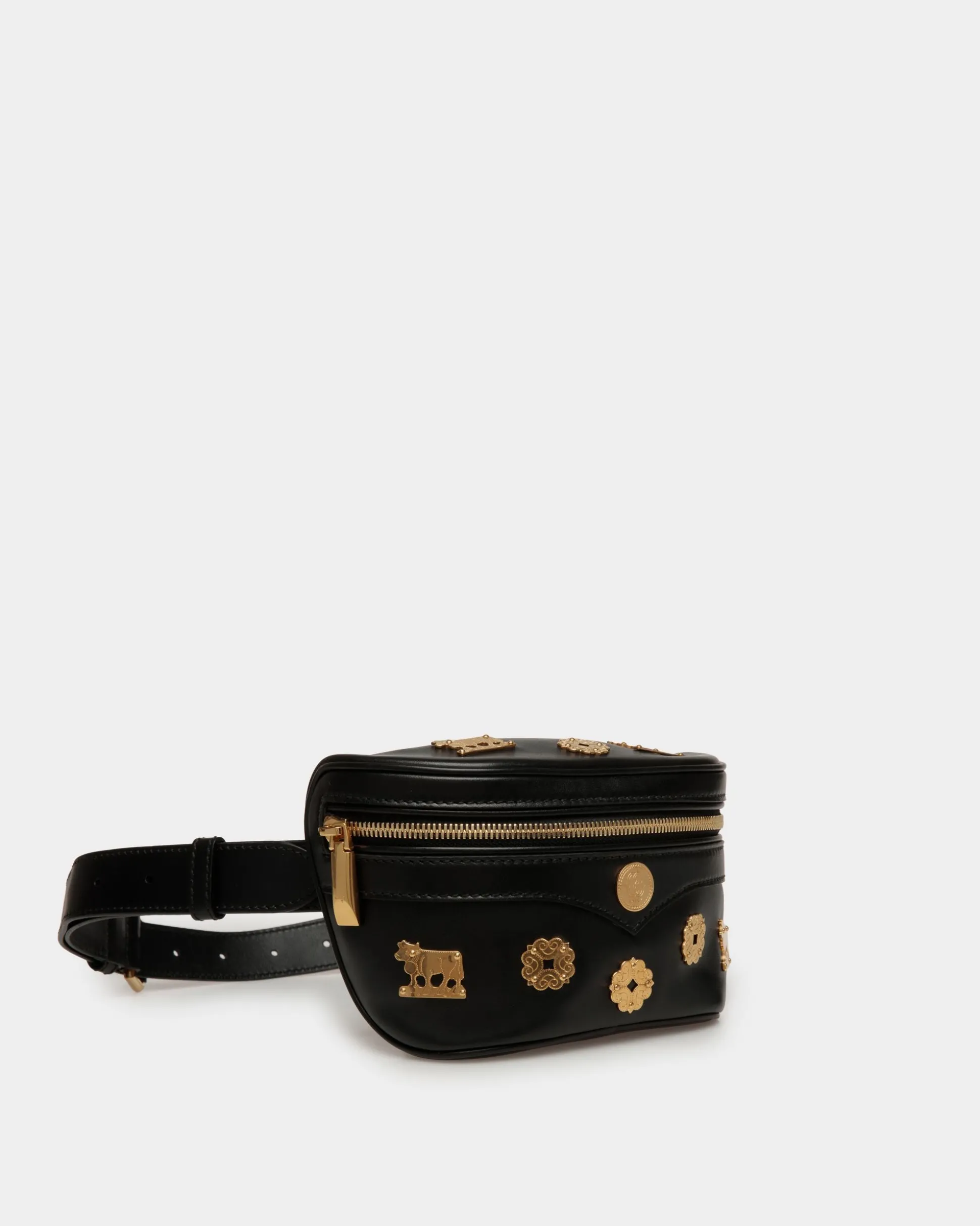 Mountain Gürteltasche Aus Schwarzem Leder