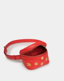 Mountain Gürteltasche Aus Rotem Leder