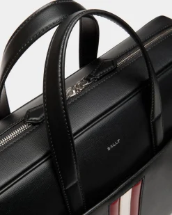 Mythos Aktentasche Aus Recyceltem Leder In Schwarz