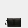Mythos Pochette Aus Recyceltem Leder In Schwarz