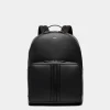 Mythos Rucksack Aus Recyceltem Leder In Schwarz