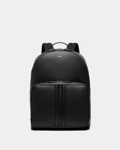 Mythos Rucksack Aus Recyceltem Leder In Schwarz
