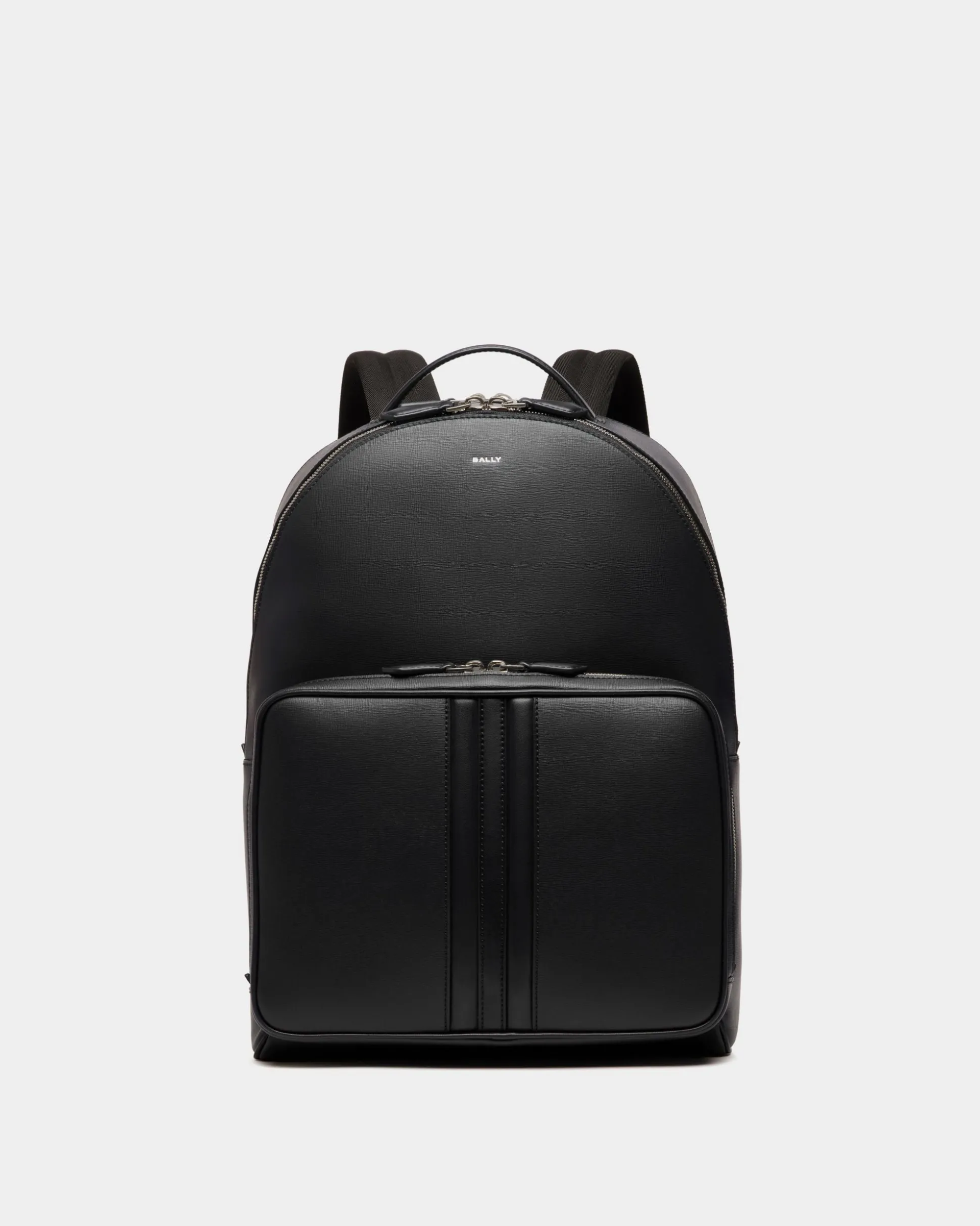 Mythos Rucksack Aus Recyceltem Leder In Schwarz
