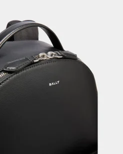 Mythos Rucksack Aus Recyceltem Leder In Schwarz