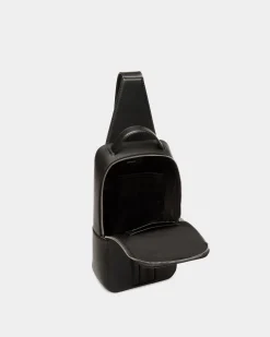 Mythos Sling Bag Aus Recyceltem Leder In Schwarz