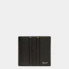 Mythos Zweiteilige Brieftasche Aus Recyceltem Leder In Schwarz