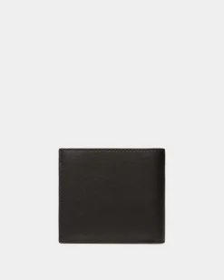 Mythos Zweiteilige Brieftasche Aus Recyceltem Leder In Schwarz