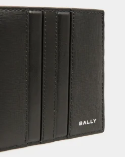 Mythos Zweiteilige Brieftasche Aus Recyceltem Leder In Schwarz