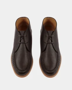 Nelson Bootie Aus Hirschleder In Ebenholzschwarz