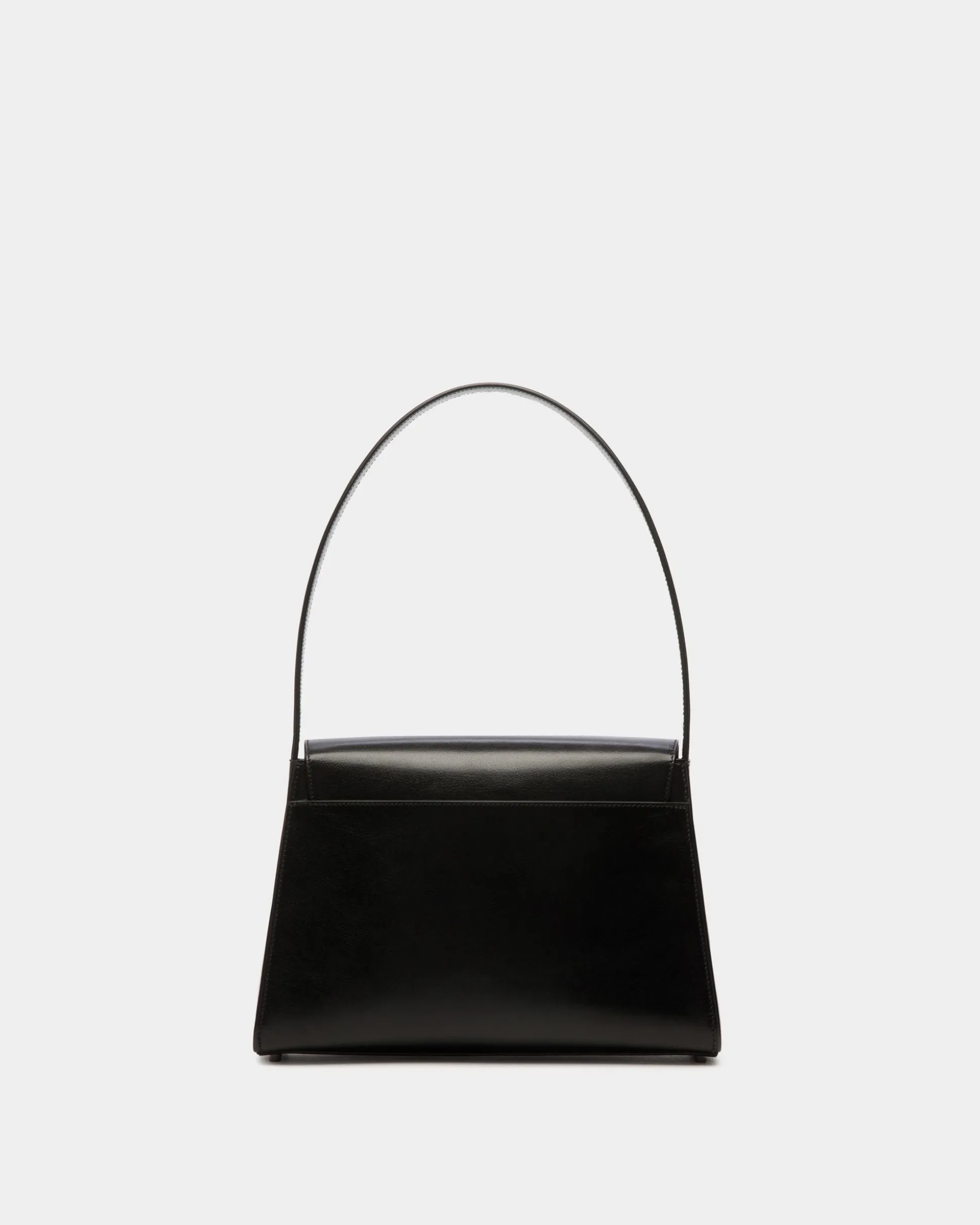 Ollam Schultertasche Aus Leder In Schwarz
