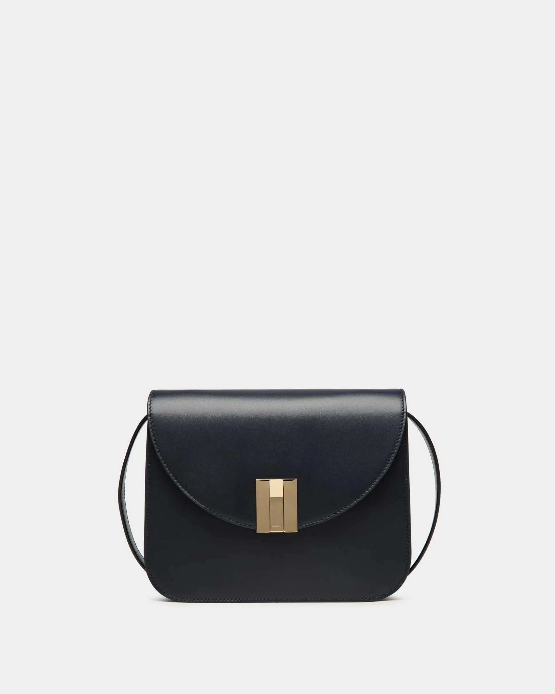 Ollam Umhängetasche Aus Leder In Navy Blue