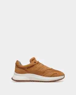 Outline Sneaker Aus Nubukleder In Braun