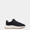 Outline Sneaker Aus Nubukleder In Navy Blue