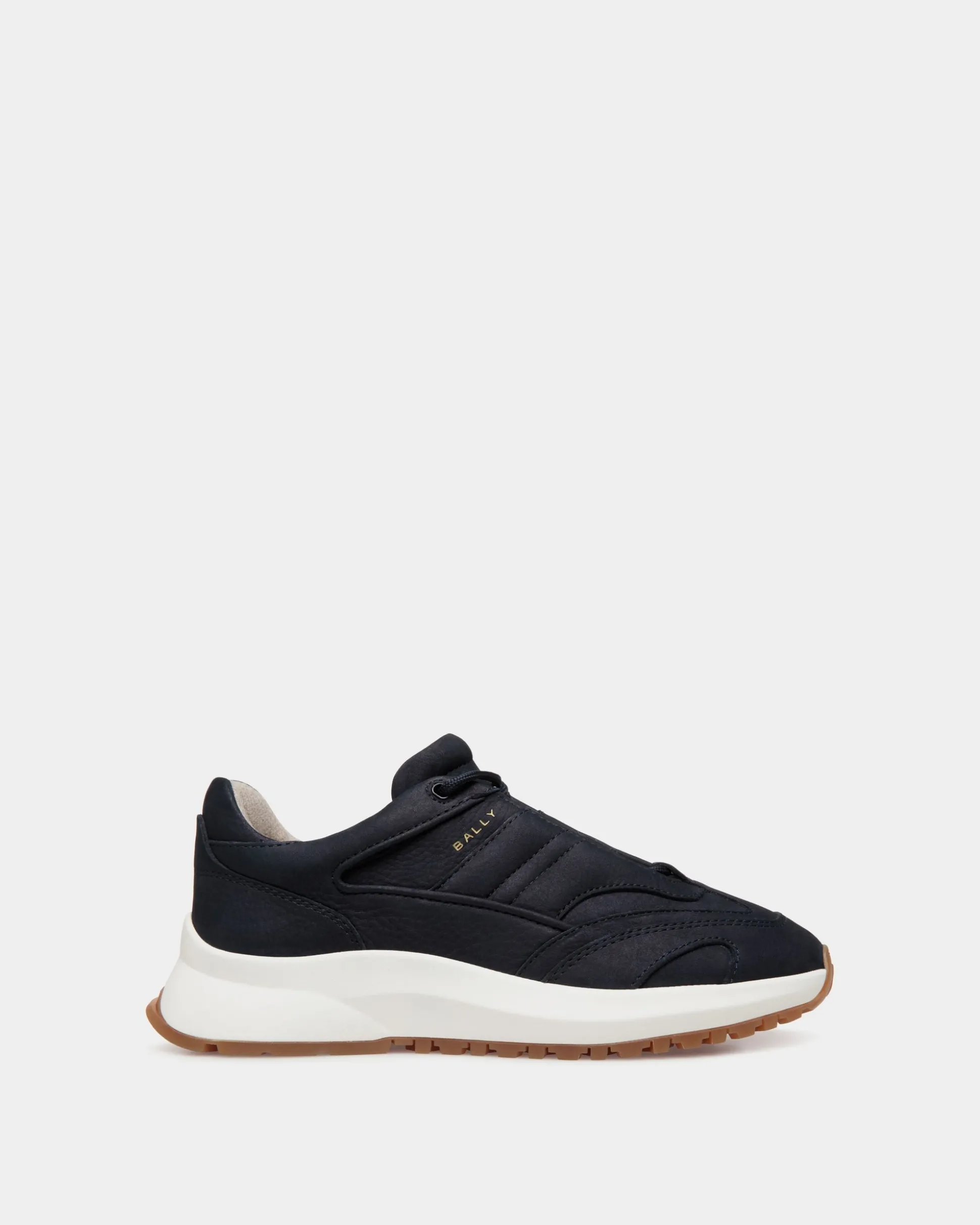 Outline Sneaker Aus Nubukleder In Navy Blue