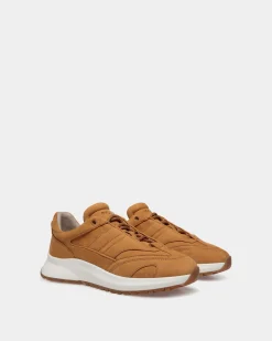 Outline Sneaker Aus Nubukleder In Braun