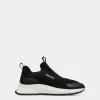 Outline Sneaker Aus Strickgewebe In Schwarz