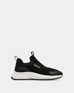 Outline Sneaker Aus Strickgewebe In Schwarz