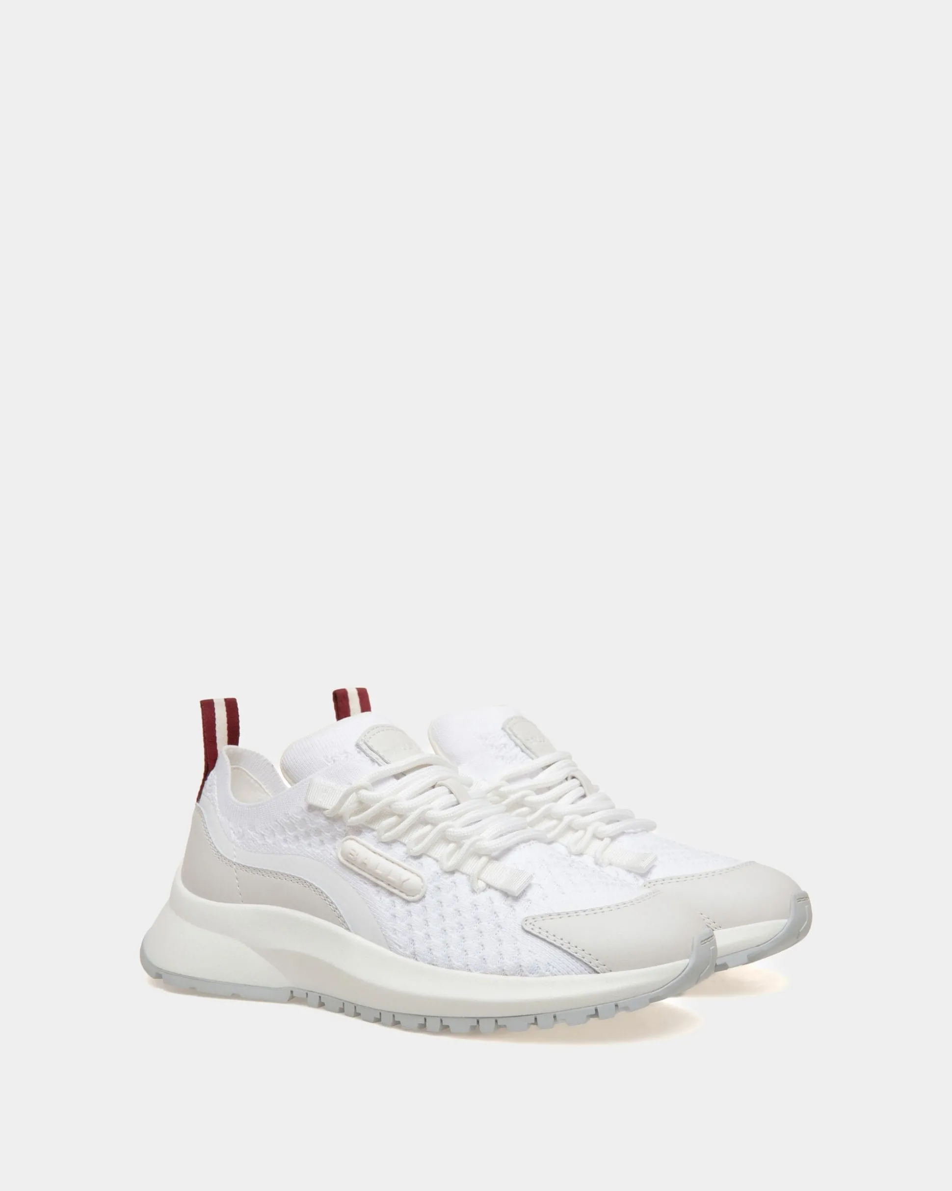 Outline Sneaker Aus Strickgewebe In Weiß