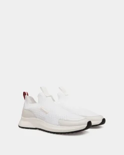 Outline Sneaker Aus Strickgewebe In Weiß