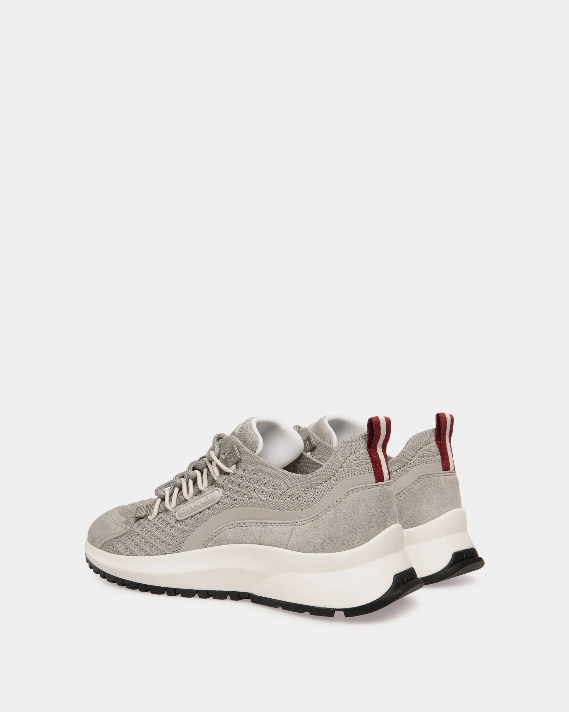 Outline Sneaker Aus Strickgewebe In Grau