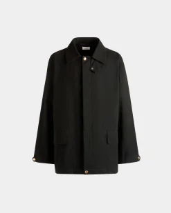 Parka Aus Schwarzem Nylon