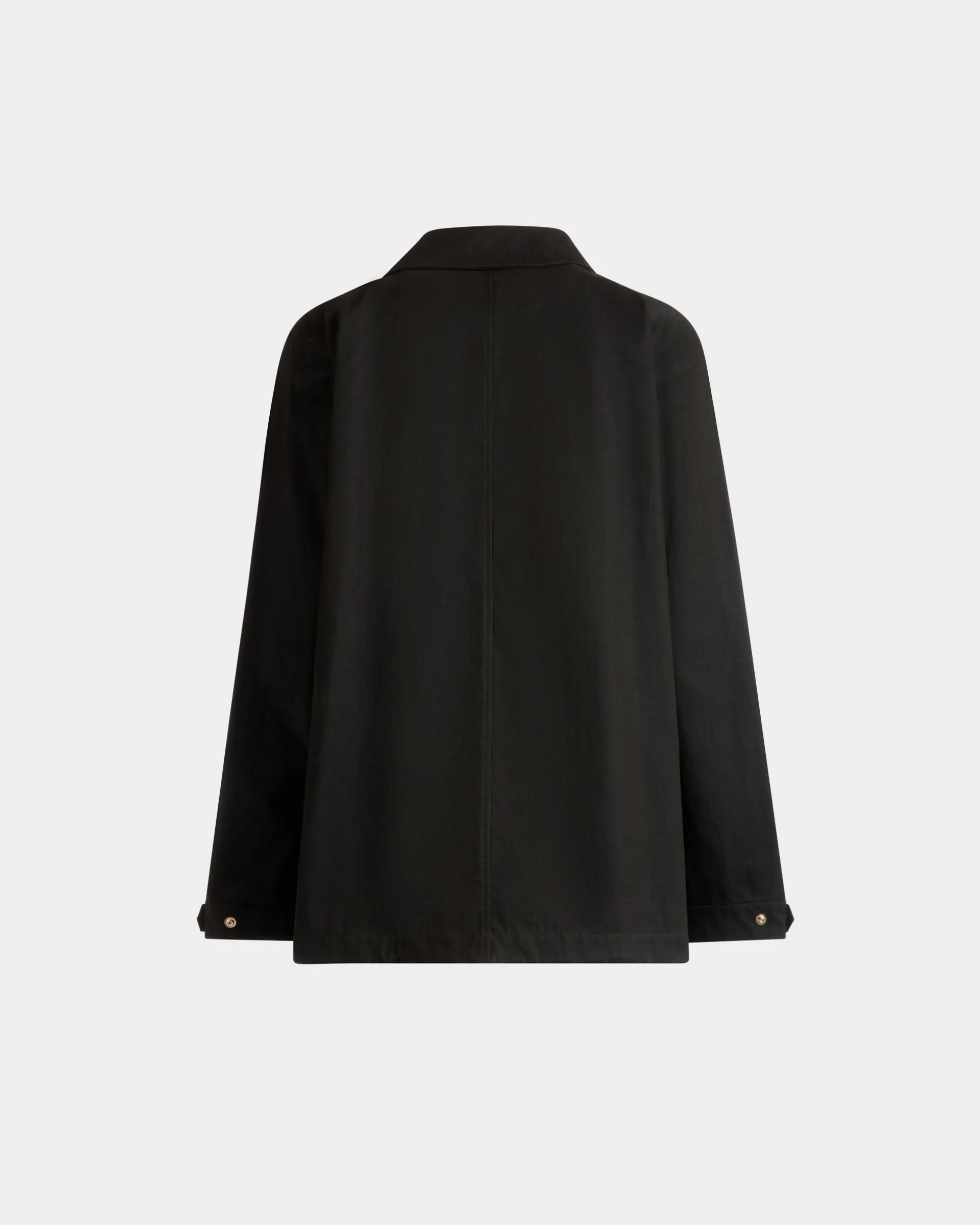 Parka Aus Schwarzem Nylon