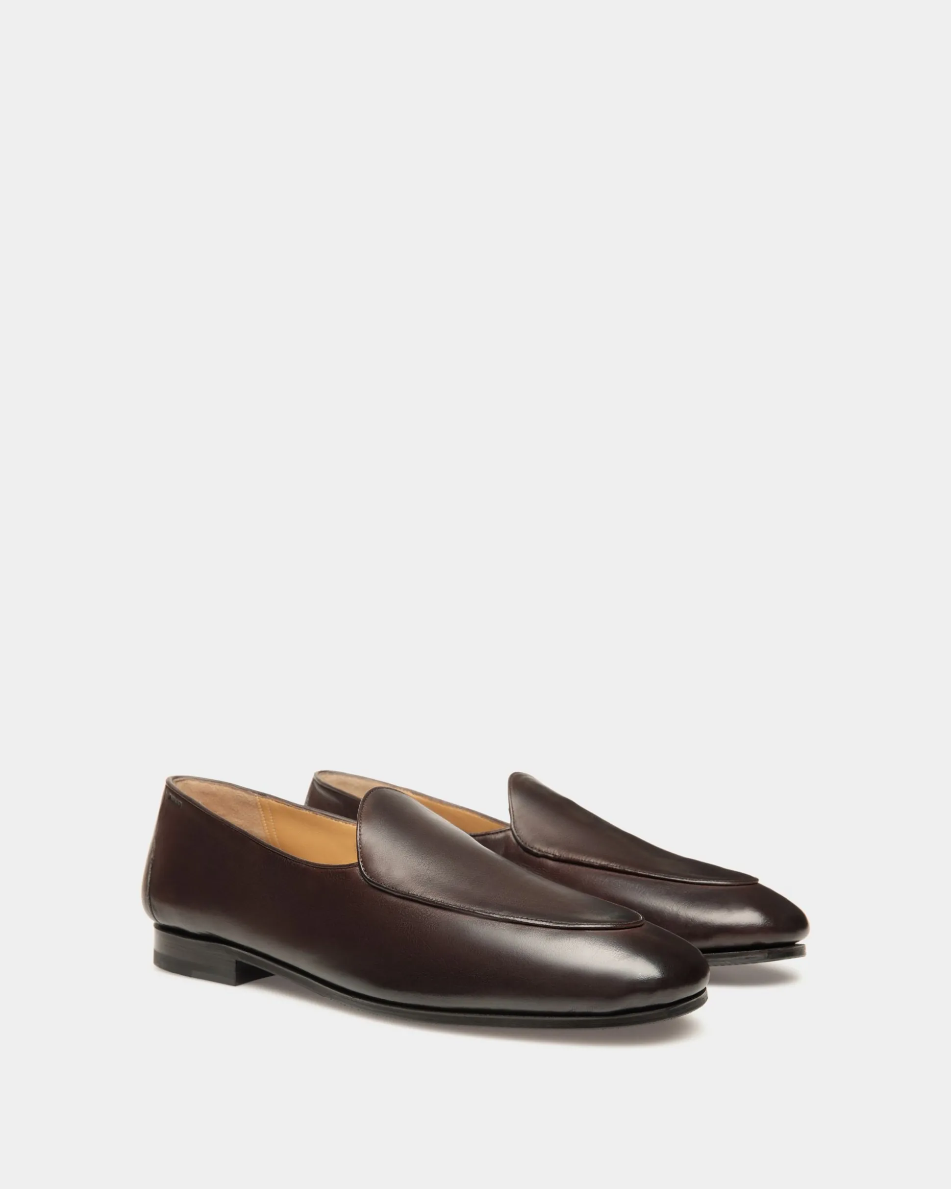 Plume Loafer Aus Leder In Ebenholz