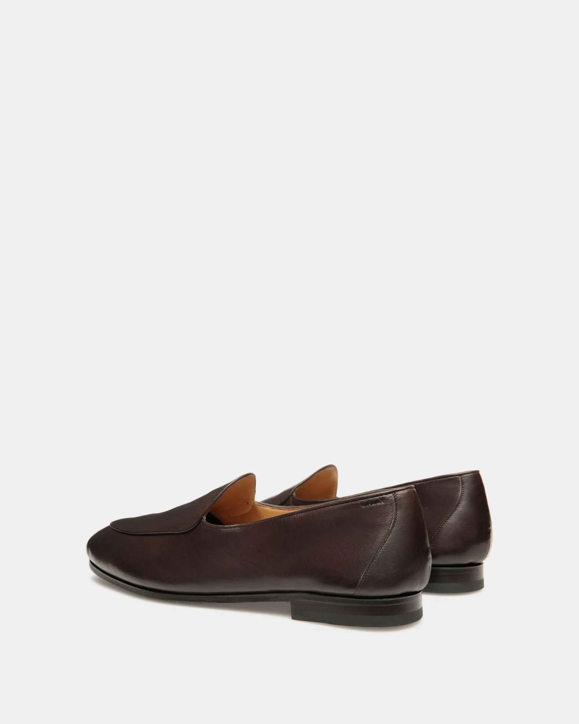 Plume Loafer Aus Leder In Ebenholz