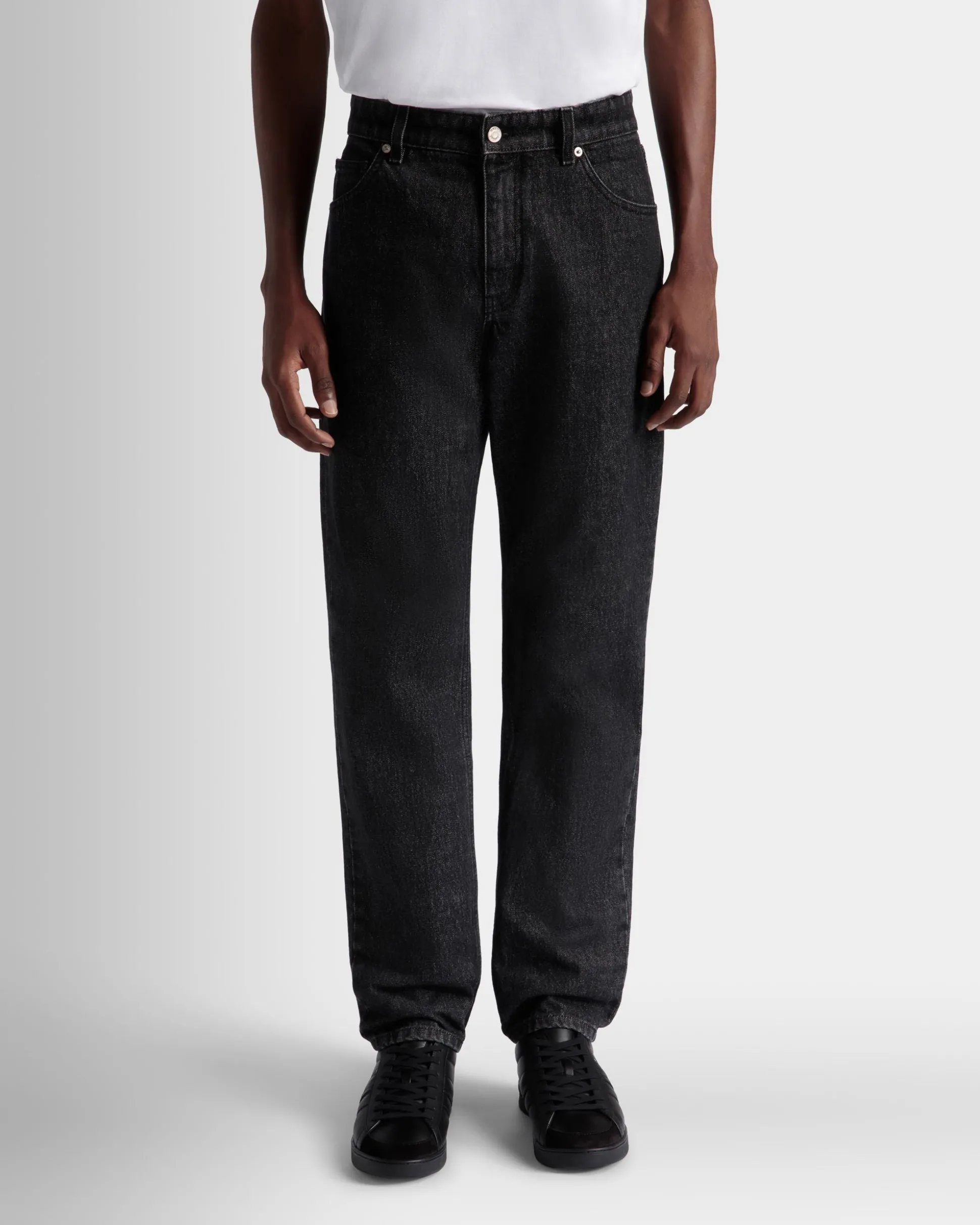5-Pocket-Hose Aus Baumwolle In Grau