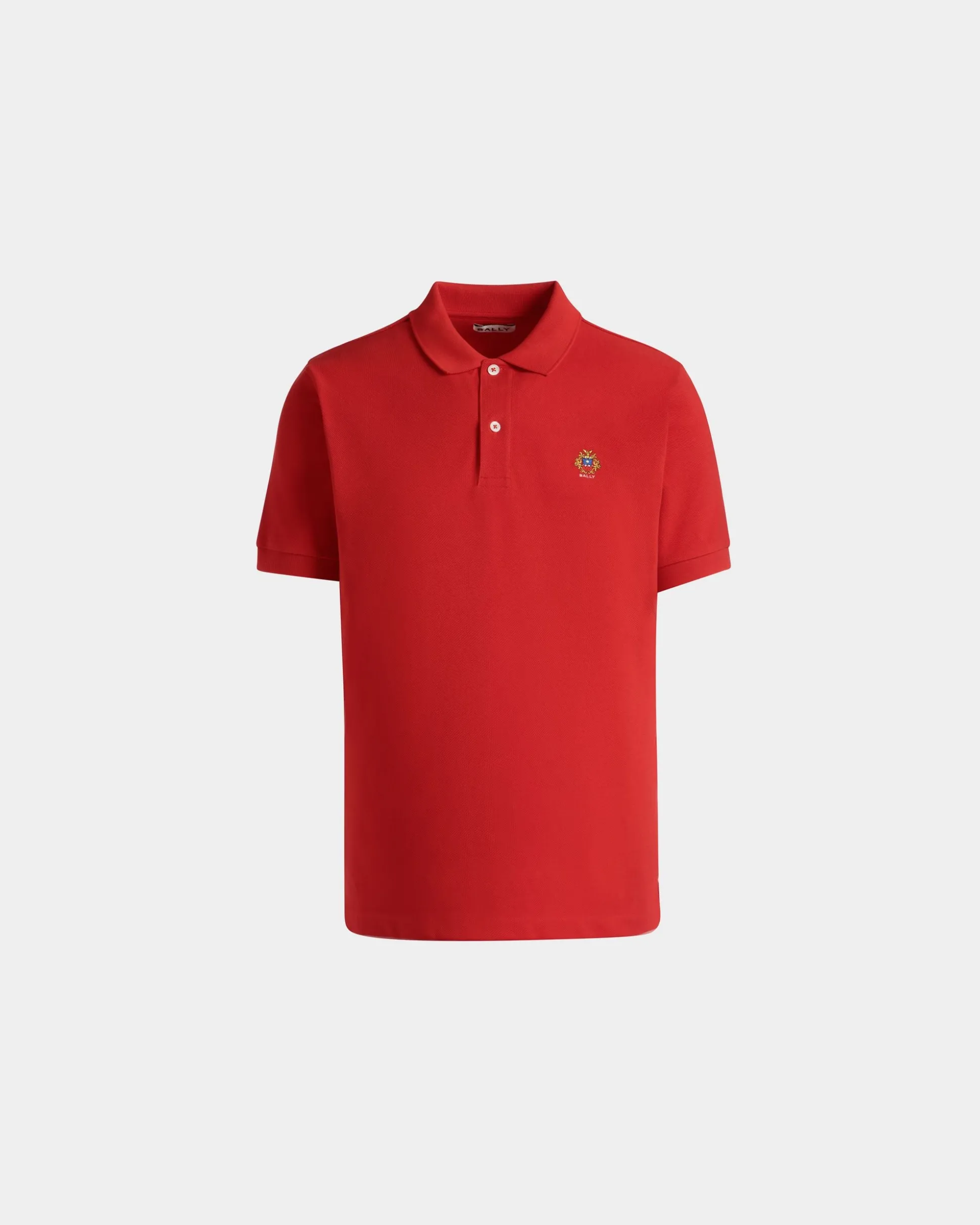 Poloshirt Aus Baumwolle In Rot