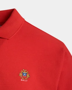 Poloshirt Aus Baumwolle In Rot