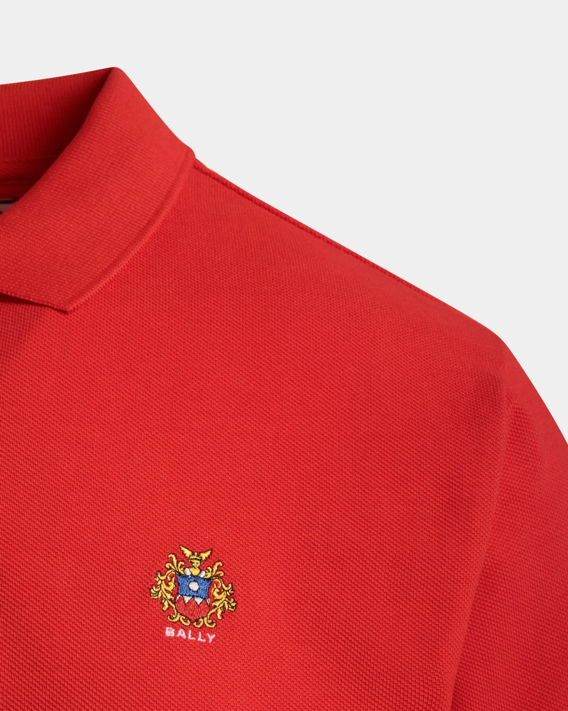 Poloshirt Aus Baumwolle In Rot