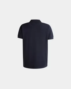 Poloshirt Mit Forest Mask Aus Baumwolle In Navy Blue