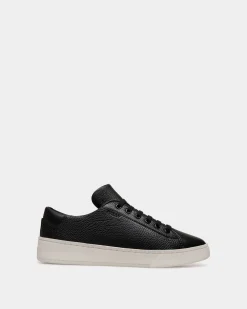 Raise Sneaker Aus Genarbtem Leder In Schwarz