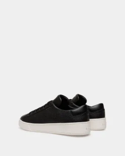 Raise Sneaker Aus Genarbtem Leder In Schwarz
