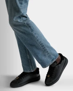 Raise Sneaker Aus Leder In Schwarz