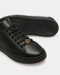 Raise Sneaker Aus Leder in Schwarz