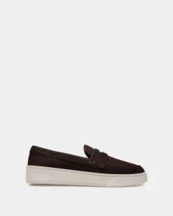 Raise Sneaker Aus Nubukleder In Ebenholzschwarz