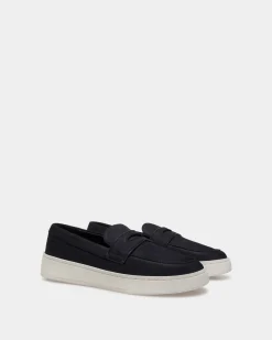 Raise Sneaker Aus Nubukleder In Navy Blue