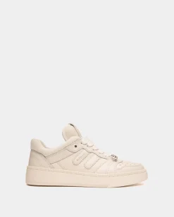 Raise Sneaker Aus Weißem Leder