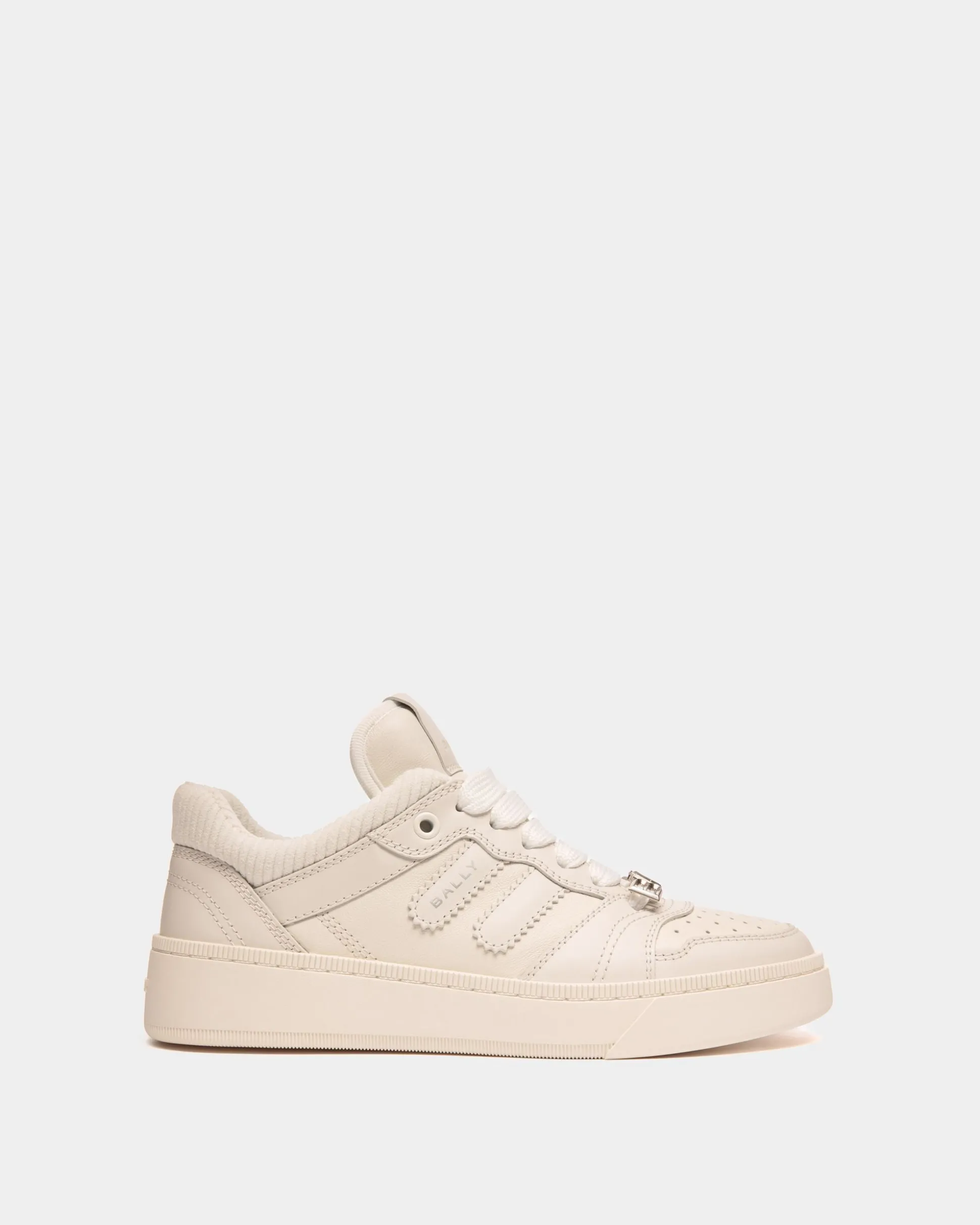Raise Sneaker Aus Weißem Leder