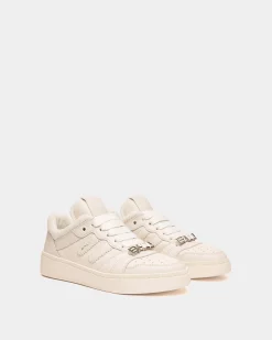 Raise Sneaker Aus Weißem Leder
